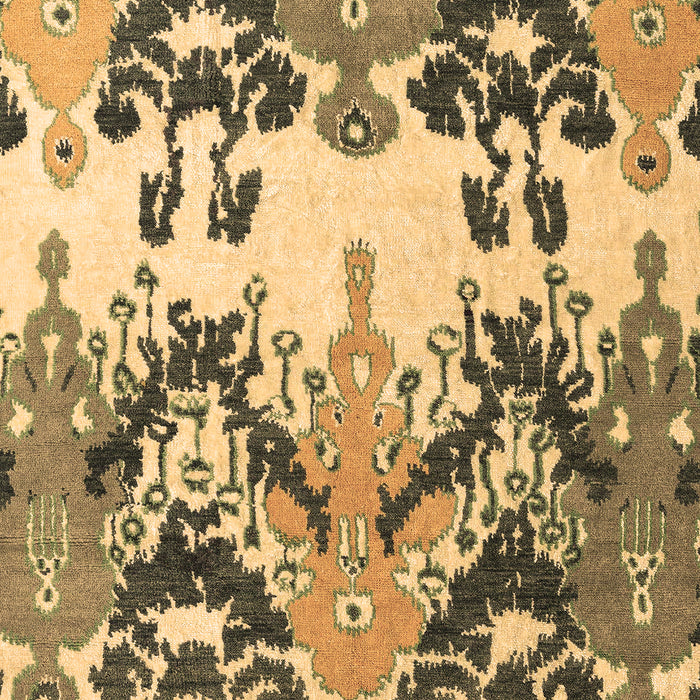 Machine Washable Abstract Brown Modern Rug, wshabs5231brn