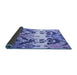 Sideview of Abstract Blue Modern Rug, abs5231blu