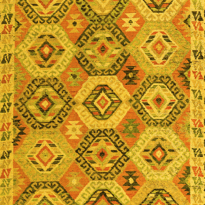 Southwestern Yellow Country Rug, abs5232yw