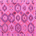 Square Southwestern Pink Country Rug, abs5232pnk