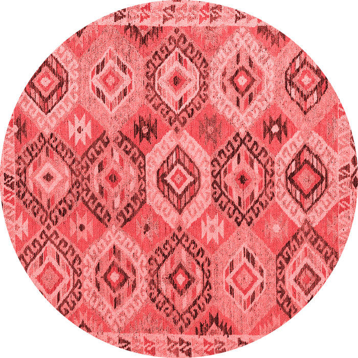 Machine Washable Southwestern Red Country Rug, wshabs5232red