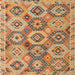 Square Abstract Red Southwestern Rug, abs5232