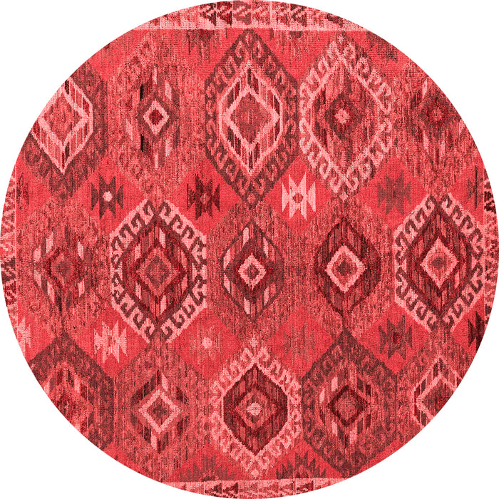 Machine Washable Southwestern Red Country Rug, wshabs5233red