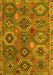 Southwestern Yellow Country Rug, abs5233yw