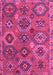 Machine Washable Southwestern Pink Country Rug, wshabs5233pnk