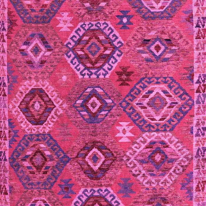Machine Washable Southwestern Pink Country Rug, wshabs5233pnk