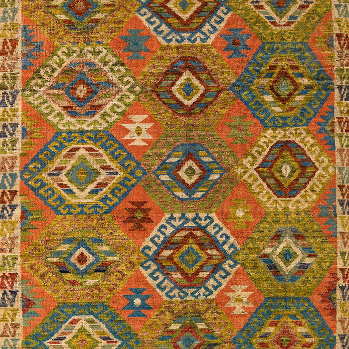 Machine Washable Abstract Cinnamon Brown Rug, wshabs5233