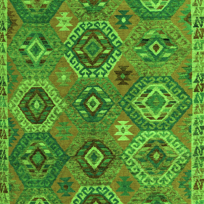 Southwestern Green Country Rug, abs5233grn