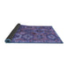 Sideview of Southwestern Blue Country Rug, abs5233blu