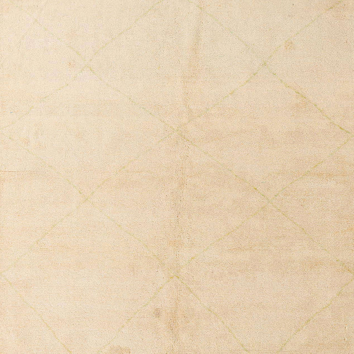 Square Machine Washable Abstract Yellow Rug, wshabs5234