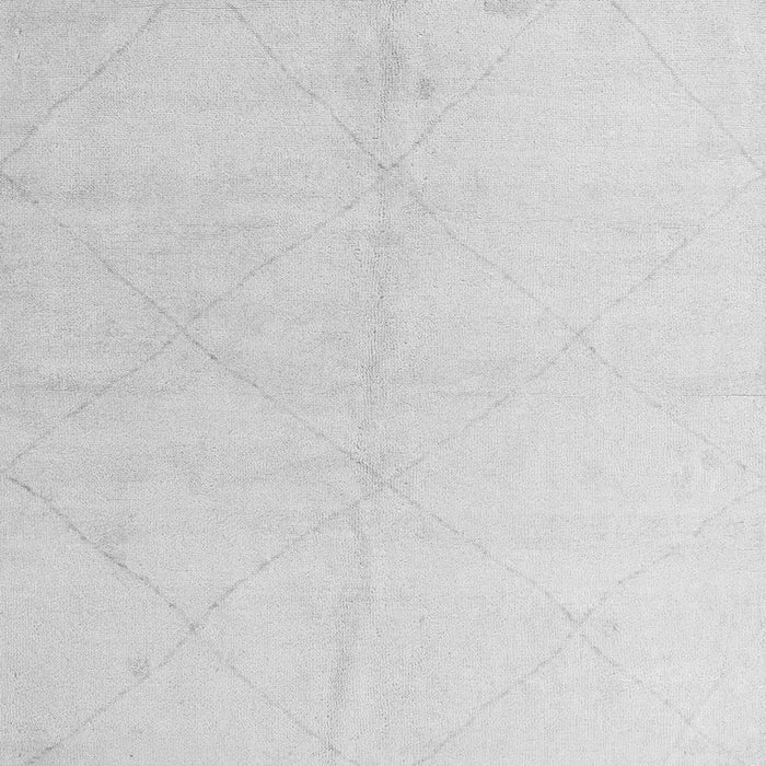 Square Machine Washable Solid Gray Modern Rug, wshabs5234gry