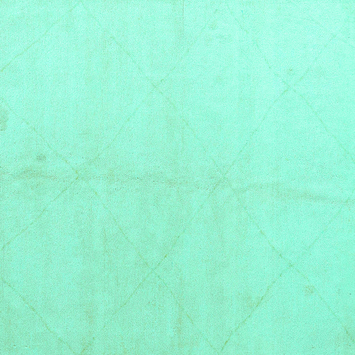 Square Solid Turquoise Modern Rug, abs5234turq