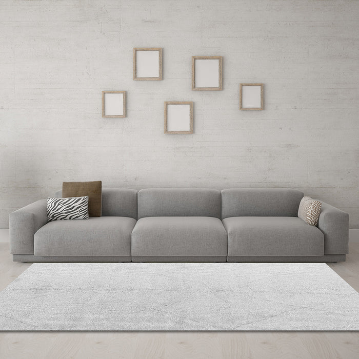 Machine Washable Solid Gray Modern Rug in a Living Room,, wshabs5234gry