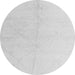 Round Solid Gray Modern Rug, abs5234gry