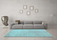 Machine Washable Abstract Light Blue Modern Rug, wshabs5235lblu