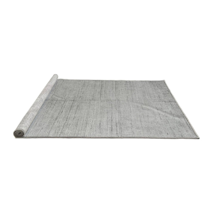 Sideview of Machine Washable Abstract Gray Modern Rug, wshabs5235gry