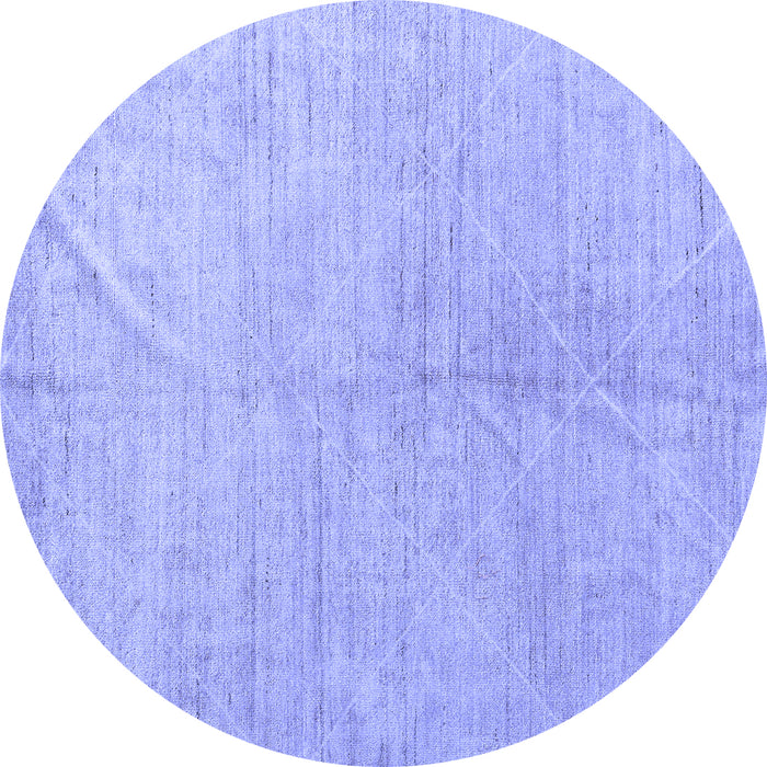 Round Machine Washable Abstract Blue Modern Rug, wshabs5235blu