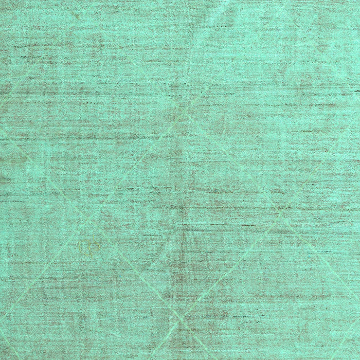 Machine Washable Abstract Turquoise Modern Area Rugs, wshabs5235turq