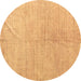 Round Abstract Brown Modern Rug, abs5235brn