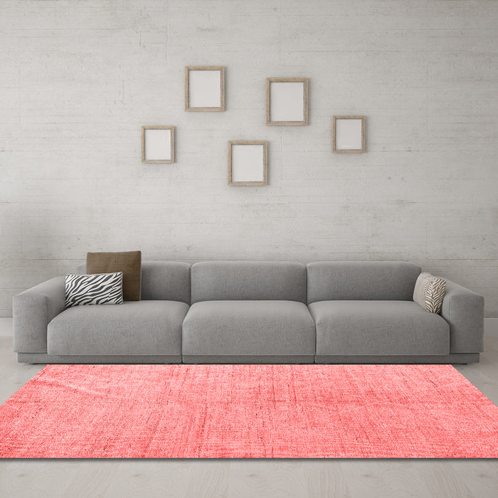 Modern Red Washable Rugs