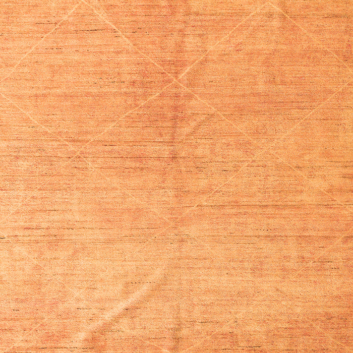 Square Abstract Orange Modern Rug, abs5235org