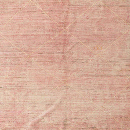 Square Machine Washable Abstract Pastel Orange Rug, wshabs5235