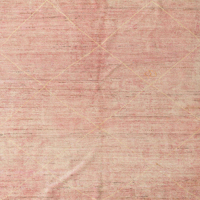 Square Abstract Pastel Orange Modern Rug, abs5235