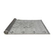 Sideview of Solid Gray Modern Rug, abs5236gry