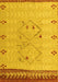 Solid Yellow Modern Rug, abs5236yw