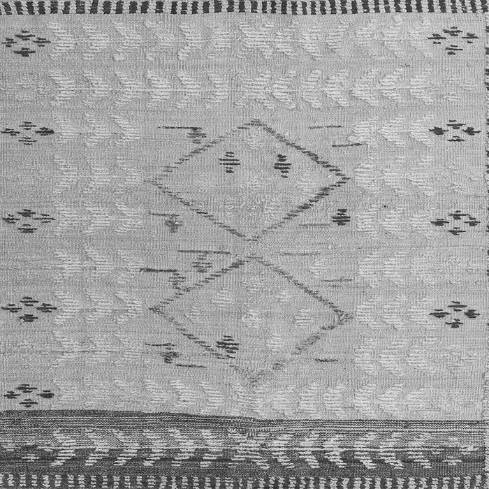 Square Machine Washable Solid Gray Modern Rug, wshabs5236gry