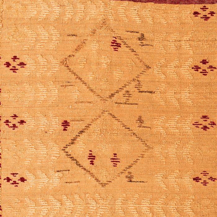 Machine Washable Solid Orange Modern Area Rugs, wshabs5236org