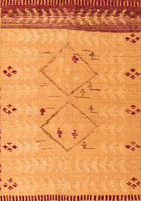 Solid Orange Modern Rug, abs5236org