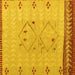 Square Solid Yellow Modern Rug, abs5236yw