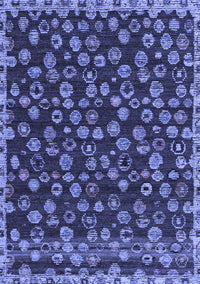 Abstract Blue Modern Rug, abs5237blu