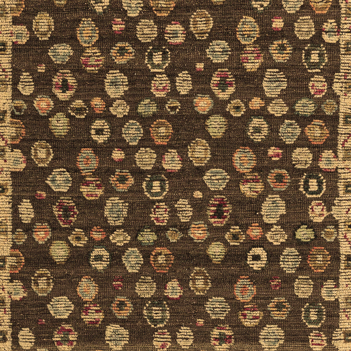 Machine Washable Abstract Brown Modern Rug, wshabs5237brn