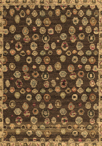 Abstract Brown Modern Rug, abs5237brn