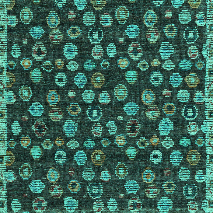 Machine Washable Abstract Turquoise Modern Area Rugs, wshabs5237turq