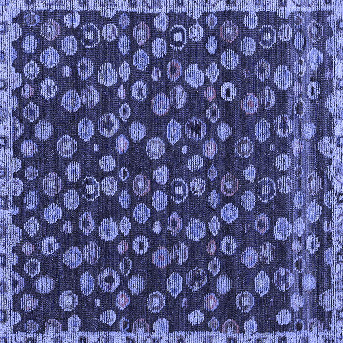 Square Machine Washable Abstract Blue Modern Rug, wshabs5237blu