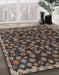 Abstract Bakers Brown Modern Rug in Family Room, abs5237