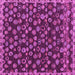 Square Abstract Pink Modern Rug, abs5237pnk