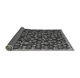 Sideview of Abstract Gray Modern Rug, abs5237gry