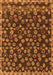 Abstract Orange Modern Rug, abs5237org