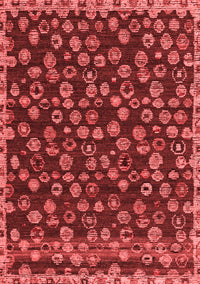 Abstract Red Modern Rug, abs5237red