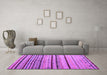 Machine Washable Abstract Purple Modern Area Rugs in a Living Room, wshabs5238pur