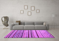 Machine Washable Abstract Purple Modern Rug, wshabs5238pur