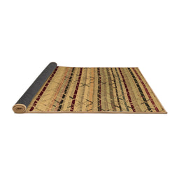 Sideview of Abstract Brown Modern Rug, abs5238brn