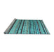 Sideview of Machine Washable Abstract Light Blue Modern Rug, wshabs5238lblu