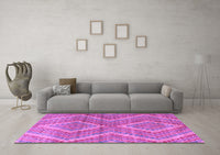 Machine Washable Abstract Purple Modern Rug, wshabs5239pur