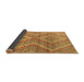 Sideview of Abstract Brown Modern Rug, abs5239brn