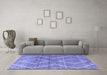 Machine Washable Abstract Blue Modern Rug in a Living Room, wshabs5239blu